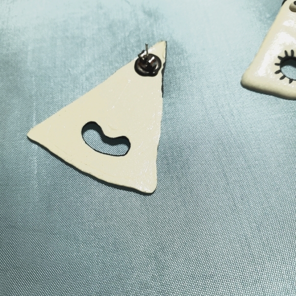 Handmade Spooky Pierced Earrings - Picture 4 of 4